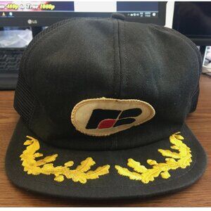 Vintage R B Snapback Trucker Embroidered Laurel Baseball Cap Hat